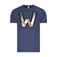 Vintage Denim Baseball Alphabet Vintage Tee - CowhideDigitalArt