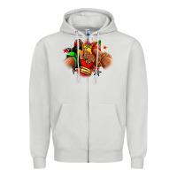 Dove Grey Juneteenth sneaker and heel afro woman Zipper Hoodie - RanaPortraitStore