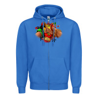 True Royal Juneteenth sneaker and heel afro woman Zipper Hoodie - RanaPortraitStore