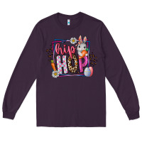 Plum hip hop Long Sleeve Tee - CowhideDigitalArt