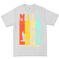Dove Grey fishing t  shirt milf man i love fishing t  shirt Premium Tee - baoMotion