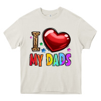 Cream i love my dads Heavy Core Tee - OliviaCreatesArt