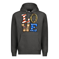 Charcoal Heather 4th of July Army Love Premium Hoodie - Jasminsmagicworld