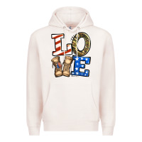 Pale Pink 4th of July Army Love Premium Hoodie - Jasminsmagicworld