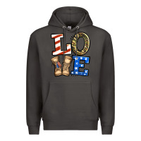 Smoke 4th of July Army Love Premium Hoodie - Jasminsmagicworld