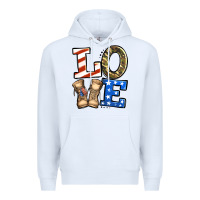 White 4th of July Army Love Premium Hoodie - Jasminsmagicworld