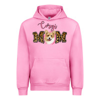 Fuchsia Pink Corgi Mom Urban Hoodie - Jasminsmagicworld