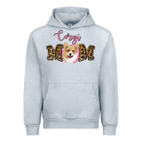 Heather Grey Corgi Mom Urban Hoodie - Jasminsmagicworld