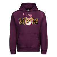 Mauve Wine Corgi Mom Urban Hoodie - Jasminsmagicworld
