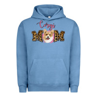 Pigment Pebble Blue Corgi Mom Urban Hoodie - Jasminsmagicworld