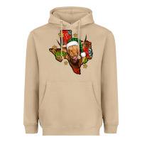 Mushroom christmas texas highland cow Heavyweight Hoodie - Jasminsmagicworld