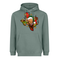 Sage christmas texas highland cow Heavyweight Hoodie - Jasminsmagicworld