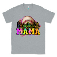 Heather Grey baseball mama Classic Tee - OliviaCreatesArt