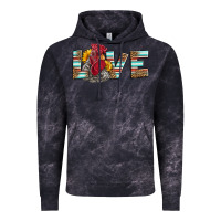 Cloud Black love rooster head Vintage Hoodie - LillyAllenDesigns