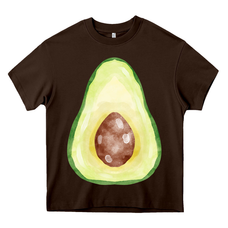 Half Avocado Fa Element Heavy Core Tee by FaDigitalArtStudio | Teevron