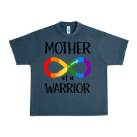 Midnight Navy Mother Of Warrior Urban Heavy Tee - CowhideDigitalArt