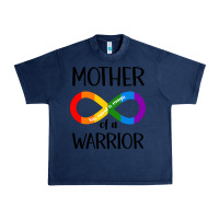 Navy Mother Of Warrior Urban Heavy Tee - CowhideDigitalArt