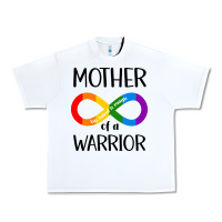 White Mother Of Warrior Urban Heavy Tee - CowhideDigitalArt