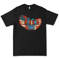 Black American junkie 4th of july Premium Tee - FaDigitalArtStudio