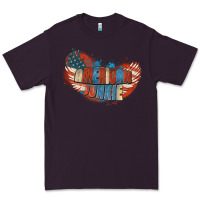 Plum American junkie 4th of july Premium Tee - FaDigitalArtStudio