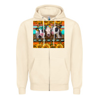 Sandshell heifers and sunflowers Zipper Hoodie - Jasminsmagicworld
