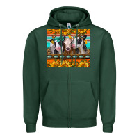 Sports Green heifers and sunflowers Zipper Hoodie - Jasminsmagicworld