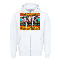 Heifers And Sunflowers Zipper Hoodie | Teevron