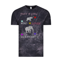 Cloud Black Just A Girl Who Loves Elephants Vintage Tee - Bettercallsaul