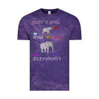 Cloud Purple Just A Girl Who Loves Elephants Vintage Tee - Bettercallsaul