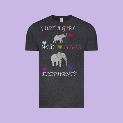 Just A Girl Who Loves Elephants Vintage Tee Designed By Bettercallsaul