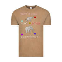 Vintage Coffee Just A Girl Who Loves Elephants Vintage Tee - Bettercallsaul
