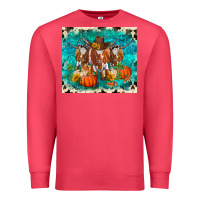Cardinal fall longhorn cows Premium Sweatshirt - RanaPortraitStore