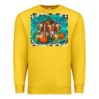 Lemon fall longhorn cows Premium Sweatshirt - RanaPortraitStore