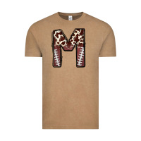 Vintage Coffee name footballcow print letter m Vintage Tee - CowhideDigitalArt