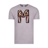 Vintage Zinc name footballcow print letter m Vintage Tee - CowhideDigitalArt