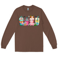 Chestnut easter day coffee gnome Long Sleeve Tee - CowhideDigitalArt