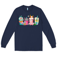 Navy easter day coffee gnome Long Sleeve Tee - CowhideDigitalArt