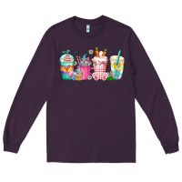 Plum easter day coffee gnome Long Sleeve Tee - CowhideDigitalArt