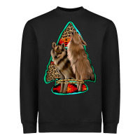 Black howling wolves arrowhead Heavyweight Sweatshirt - Jasminsmagicworld