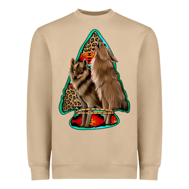 Howling Wolves Arrowhead Heavyweight Sweatshirt by Jasminsmagicworld | Teevron