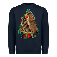 Navy howling wolves arrowhead Heavyweight Sweatshirt - Jasminsmagicworld