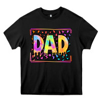Black lgbtq tie dye dad Heavy Core Tee - OliviaCreatesArt