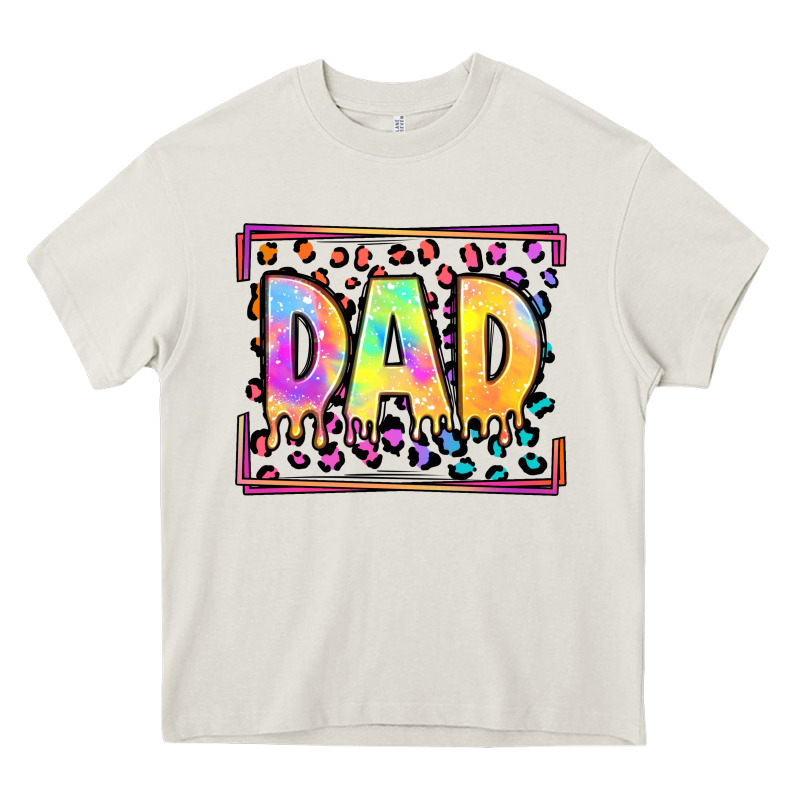 Lgbtq Tie Dye Dad Heavy Core Tee by OliviaCreatesArt | Teevron