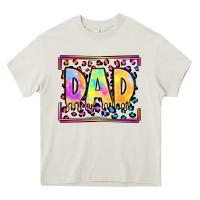 Cream lgbtq tie dye dad Heavy Core Tee - OliviaCreatesArt