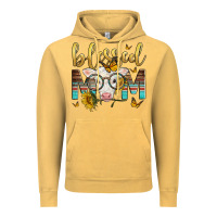 Vintage Mustard Western Blessed Mom Baby Calf Vintage Hoodie - LillyAllenDesigns