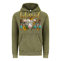 Vintage Olive Western Blessed Mom Baby Calf Vintage Hoodie - LillyAllenDesigns