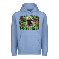 Colony Blue lucky heifer with glasses st patricks Premium Hoodie - Artiststas