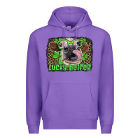 Purple lucky heifer with glasses st patricks Premium Hoodie - Artiststas
