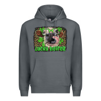 Rock lucky heifer with glasses st patricks Premium Hoodie - Artiststas