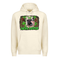 Sandshell lucky heifer with glasses st patricks Premium Hoodie - Artiststas